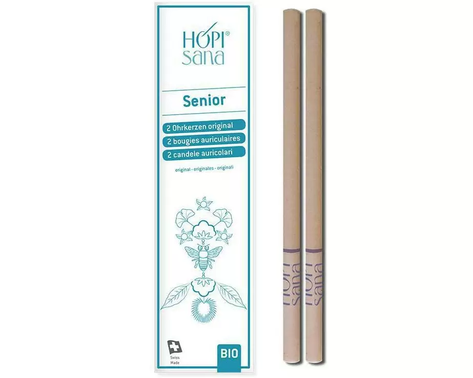 HOPIsana Ohrenkerze Senior blau 2 Stück