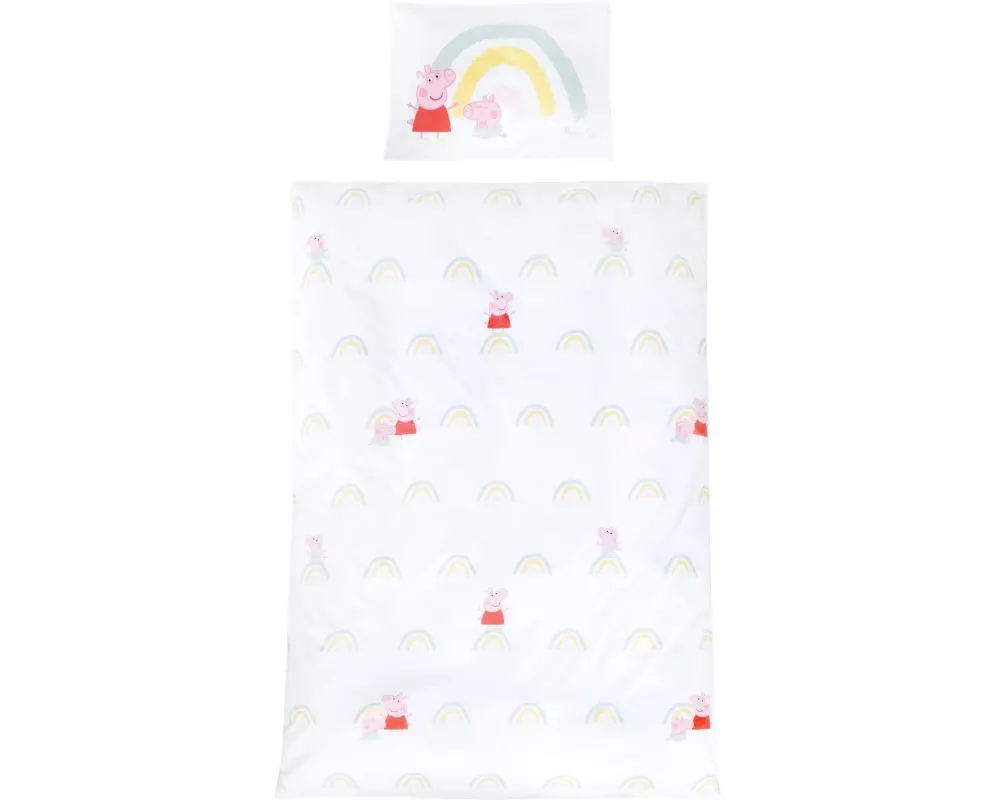 roba Kinderbettwäsche Peppa Pig 100 x 135 cm + 40 x 60 cm