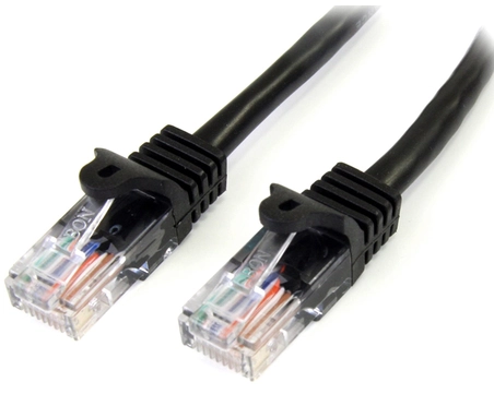 StarTech.com 3 m Black Cat5e Snagless RJ45 UTP Patch Cable