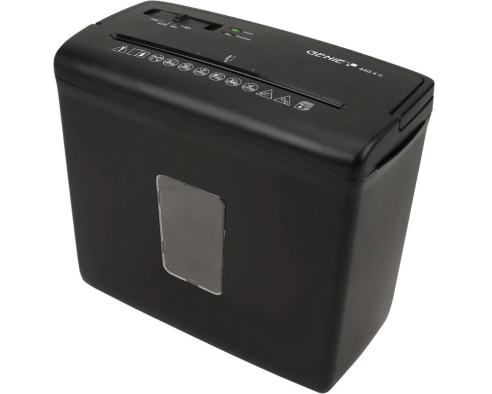 Genie Aktenvernichter 440X Schwarz P4, 4 Blatt