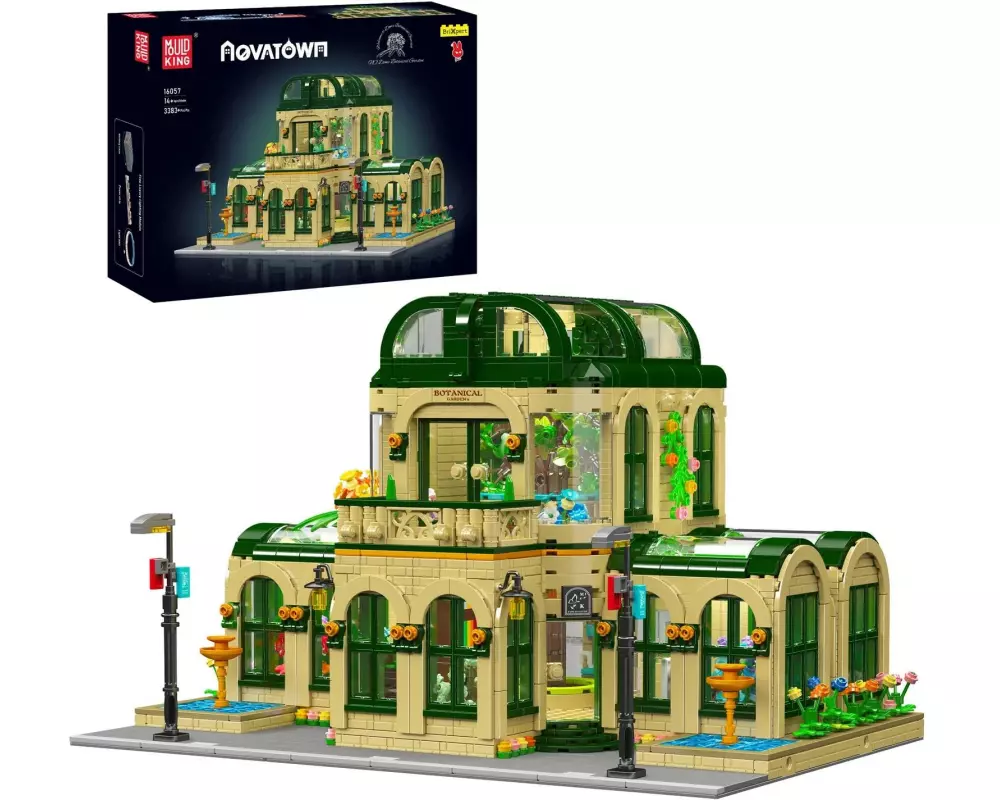 Mould King Botanischer Garten Architektur Modell Glaskuppel