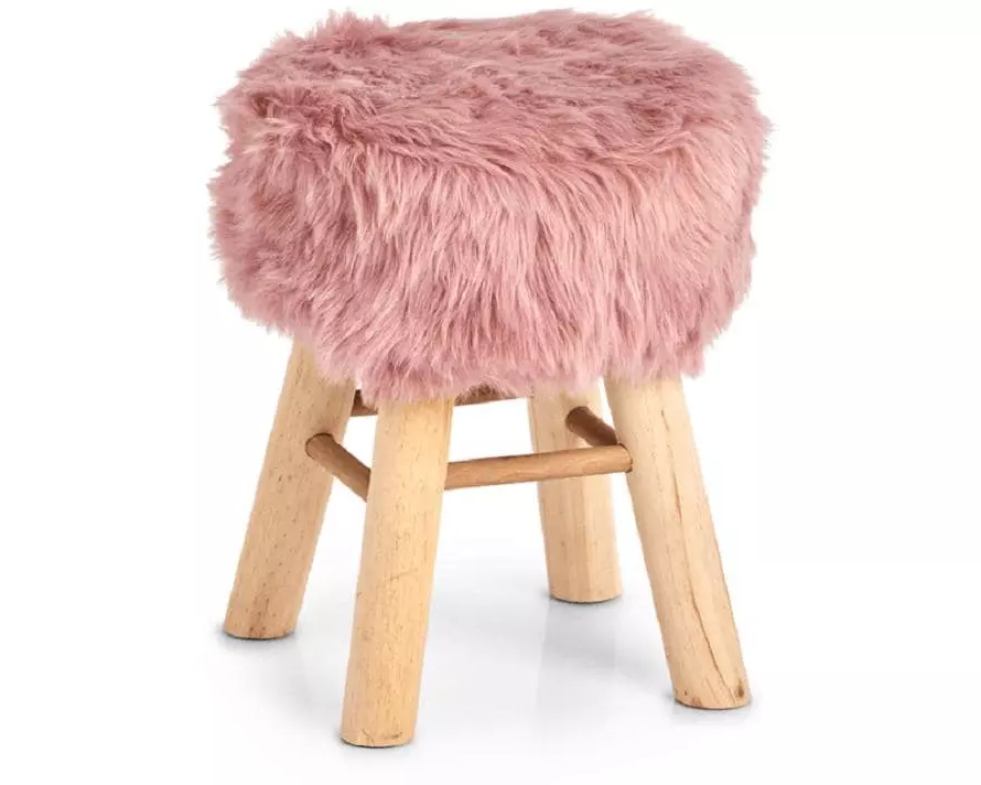 Zeller Present Hocker Zottel Rosa
