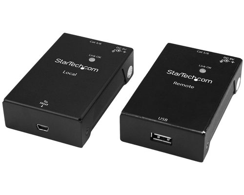 StarTech.com USB 2.0 Extender Kit over Cat5e/Cat6 Cable (RJ45)