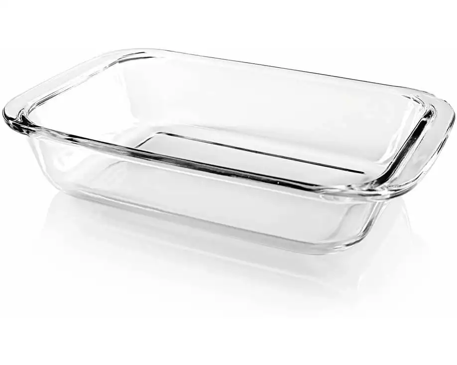 GOURMETmaxx Auflaufform für Heissluft-Fritteusen Eckig, Transparent