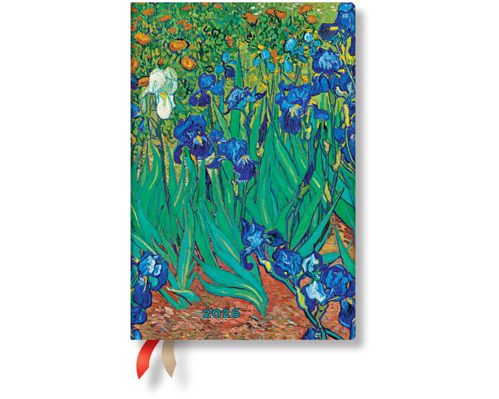 PAPERBLANKS Agenda Van Goghs 2026 DD0560-6 1W/2S HOR Mini HC DE 9.5x14cm