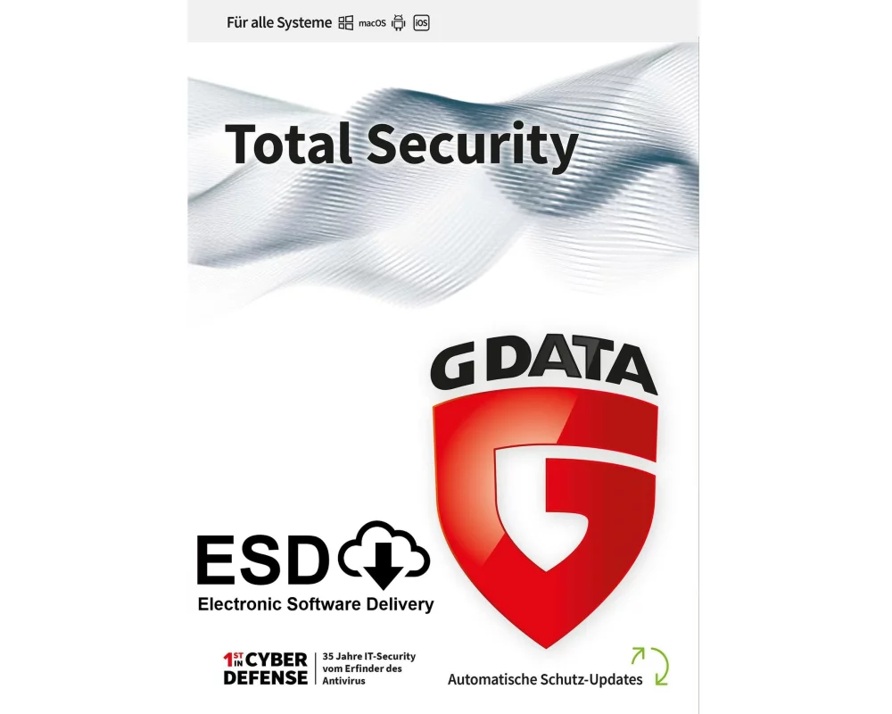 G DATA Total Security ESD, Vollversion, 1 User, 3 Jahre