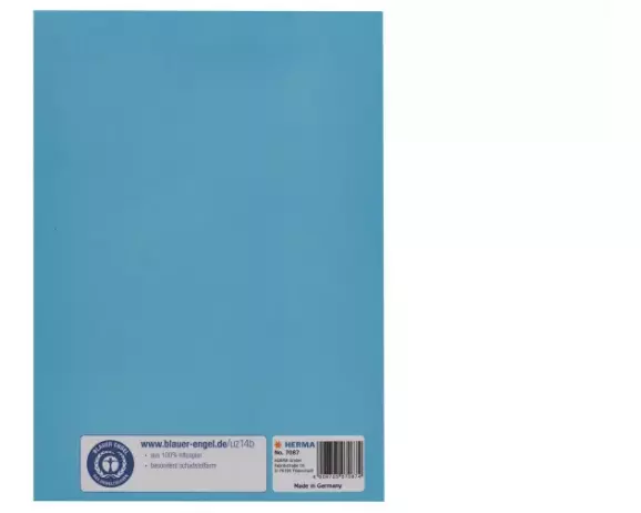 HERMA Einbandpapier A5 Recycling Hellblau