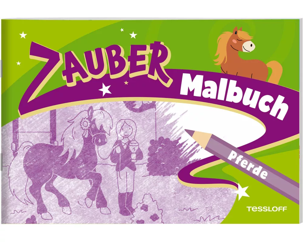 Zaubermalbuch. Pferde