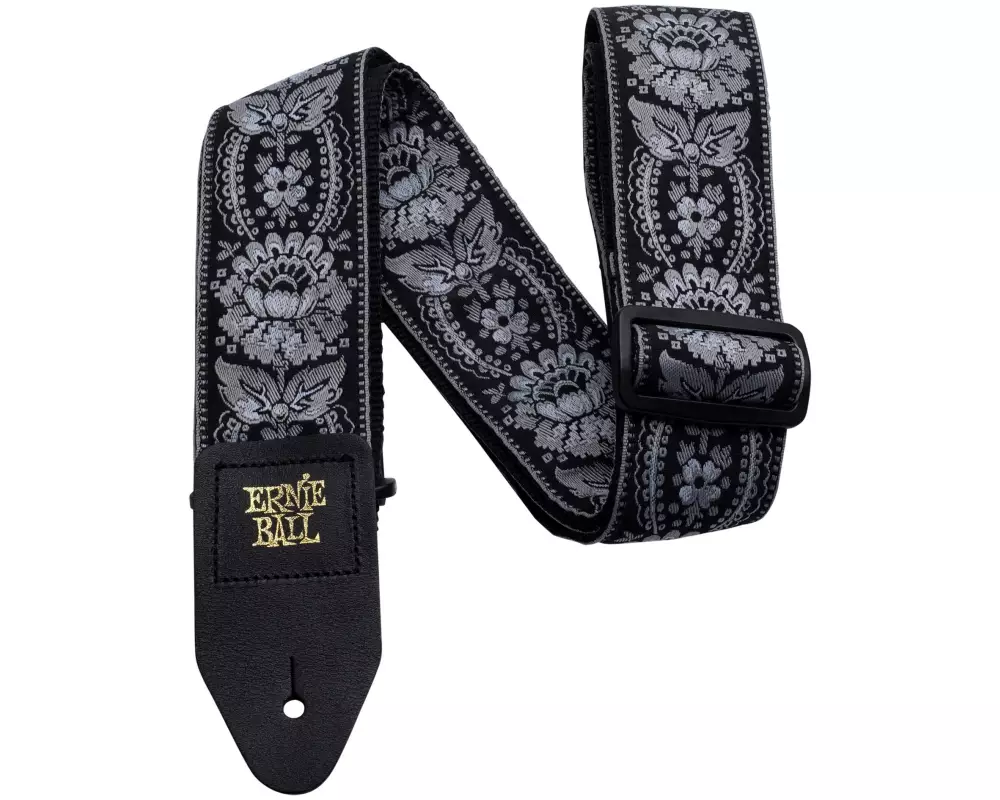 Ernie Ball Gitarrengurt Jacquard Silver Orleans