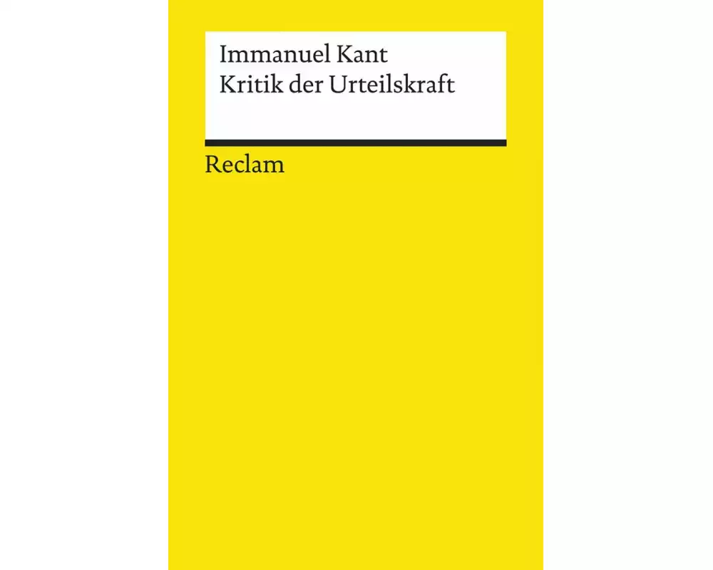 Kritik der Urteilskraft