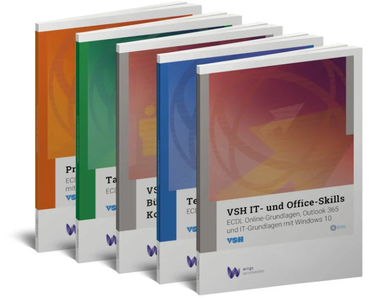 VSH Handelsdiplom Office 365 (ECDL) (5 Bände, s/w)