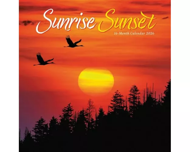 Sunrise Sunset Square Wall Sunday Start