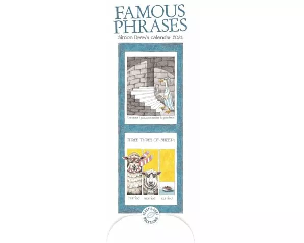 Simon Drews Famous Phrases Slim Calendar