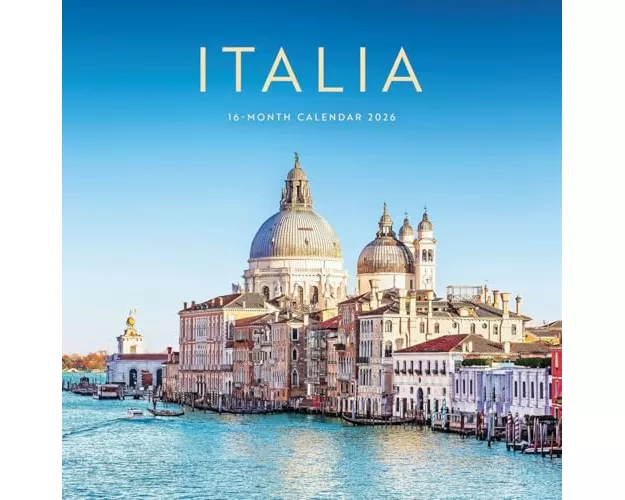 Italia Square Wall Sunday Start Calendar