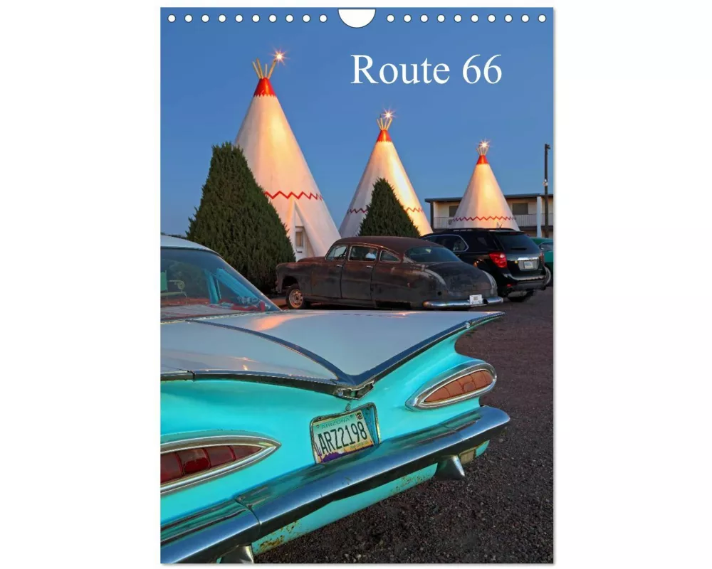 Route 66 (Wandkalender 2026 DIN A4 hoch), CALVENDO Monatskalender