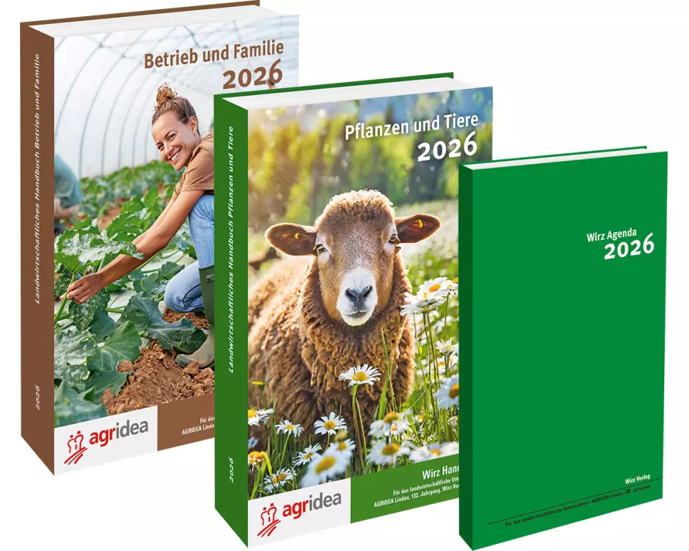 Wirz 2026 / Wirz Set, bestehend aus beiden Handbüchern und Agenda