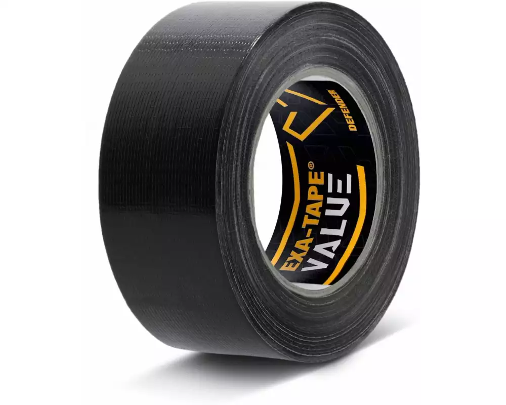 Defender Gewebeband Exa-Tape Value 50 mm x 50 m, Schwarz