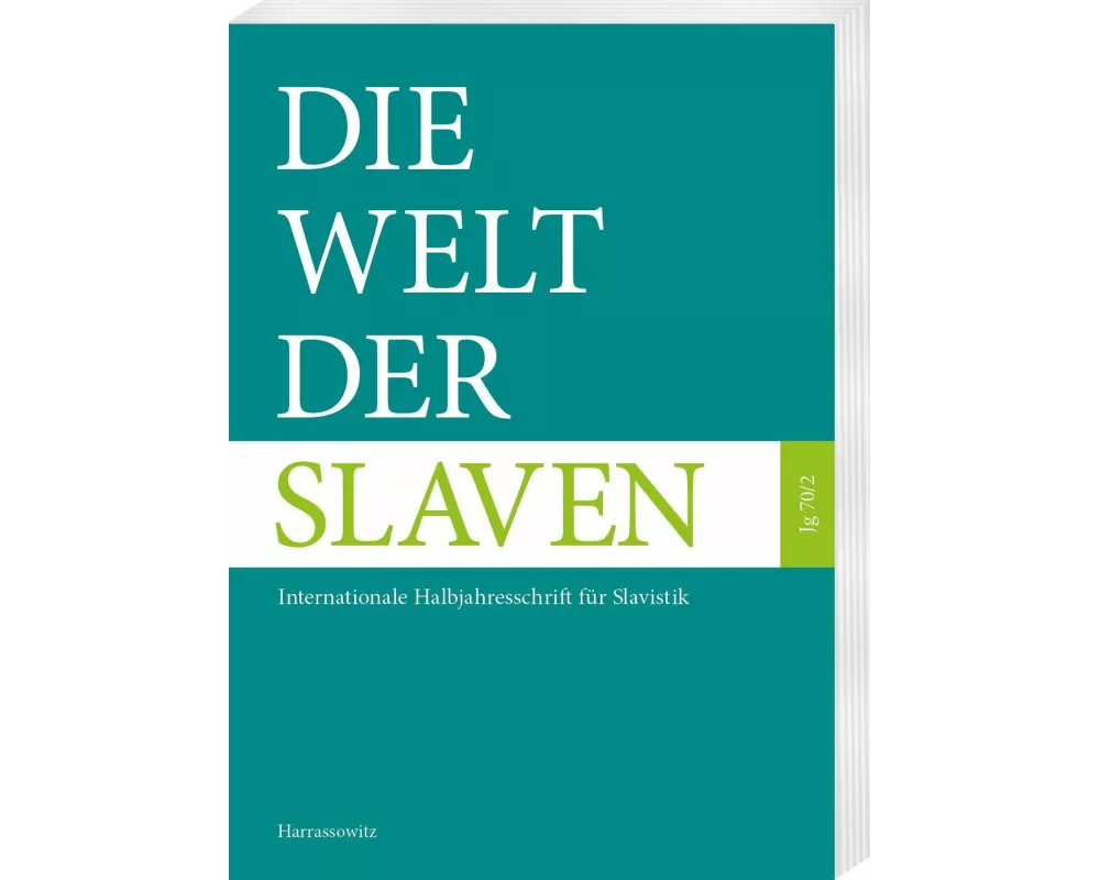 Die Welt der Slaven 70,2 (2025)