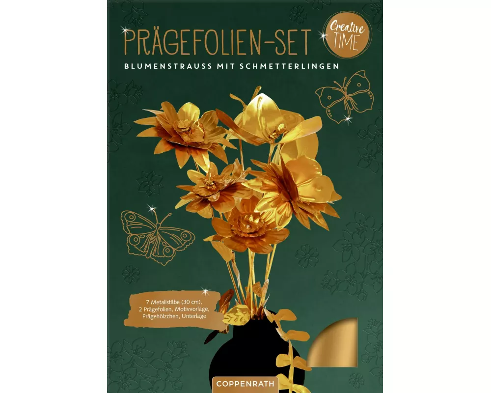 Prägefolien-Set Blumenstrauß