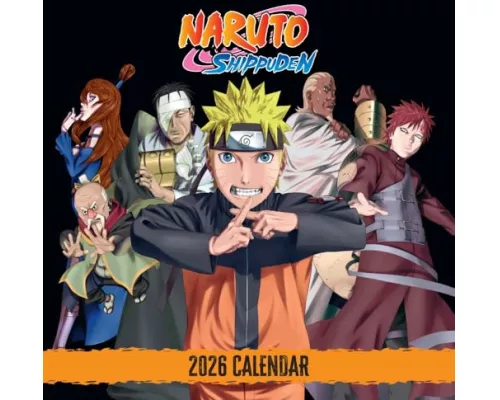 Naruto Shippuden 2026 Square Calendar