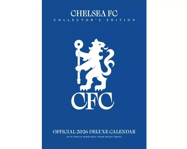 Chelsea Fc 2026 A3 Deluxe Calendar