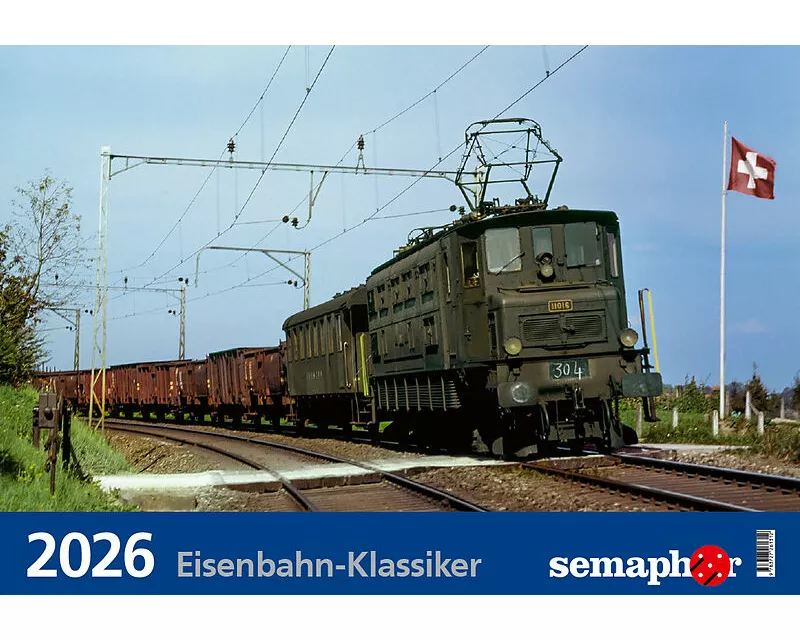 Semaphor Kalender «Eisenbahn-Klassiker 2026»