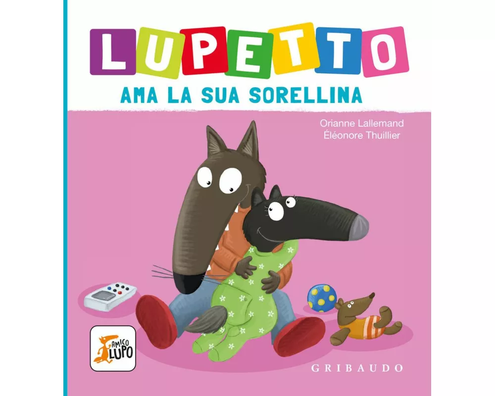 Lupetto ama la sua sorellina. Amico lupo