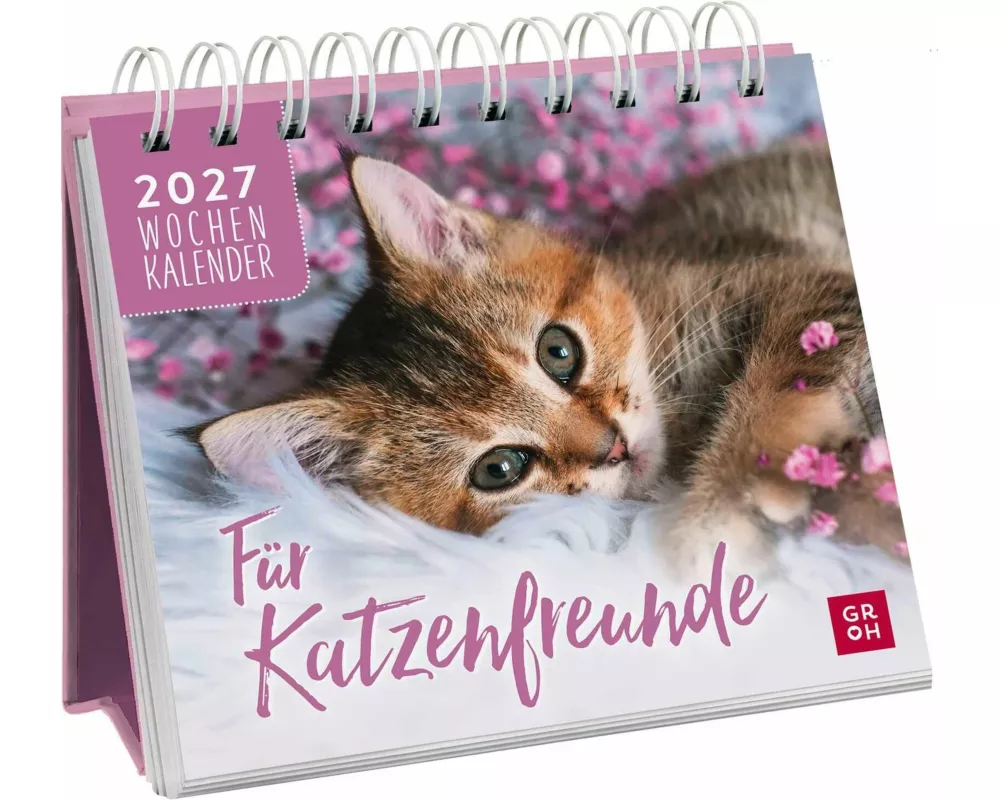 Mini-Wochenkalender 2027: Für Katzenfreunde