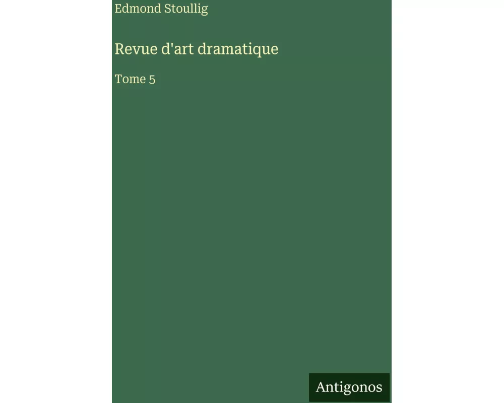 Revue d'art dramatique