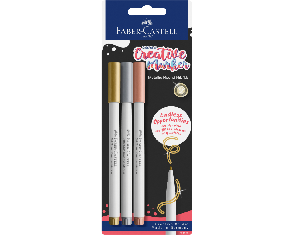 Faber-Castell Creative Marker Gofa 3er Blisterkarte