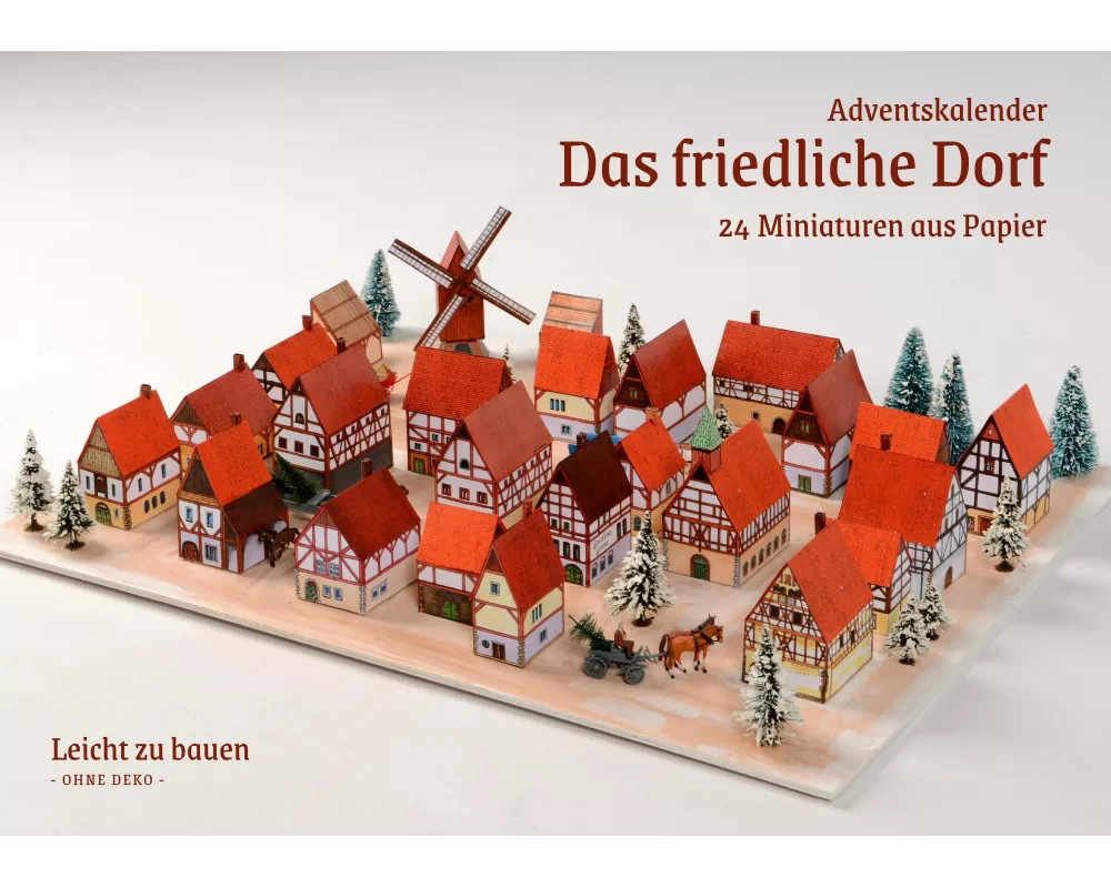 Das friedliche Dorf - Papiermodell