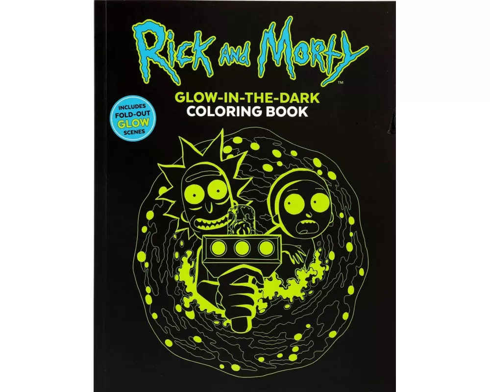 Rick and Morty Glow-In-The-Dark Coloring Book