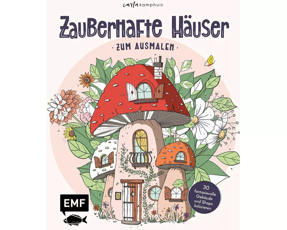 Zauberhafte Häuser zum Ausmalen