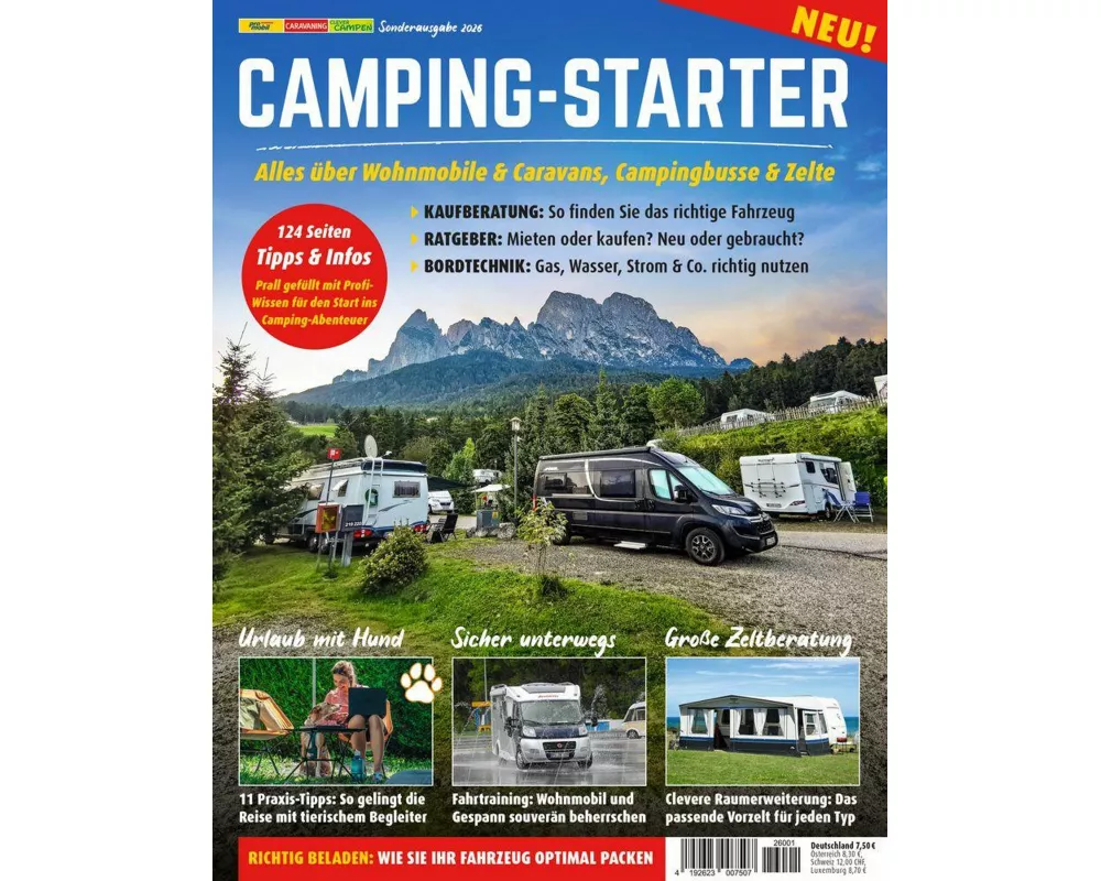 pro mobil Camping-Starter 01/2026 Fahrtraining, Raumerweiterung, Hund