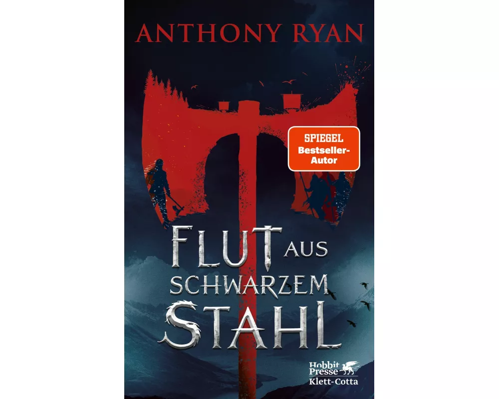Flut aus schwarzem Stahl