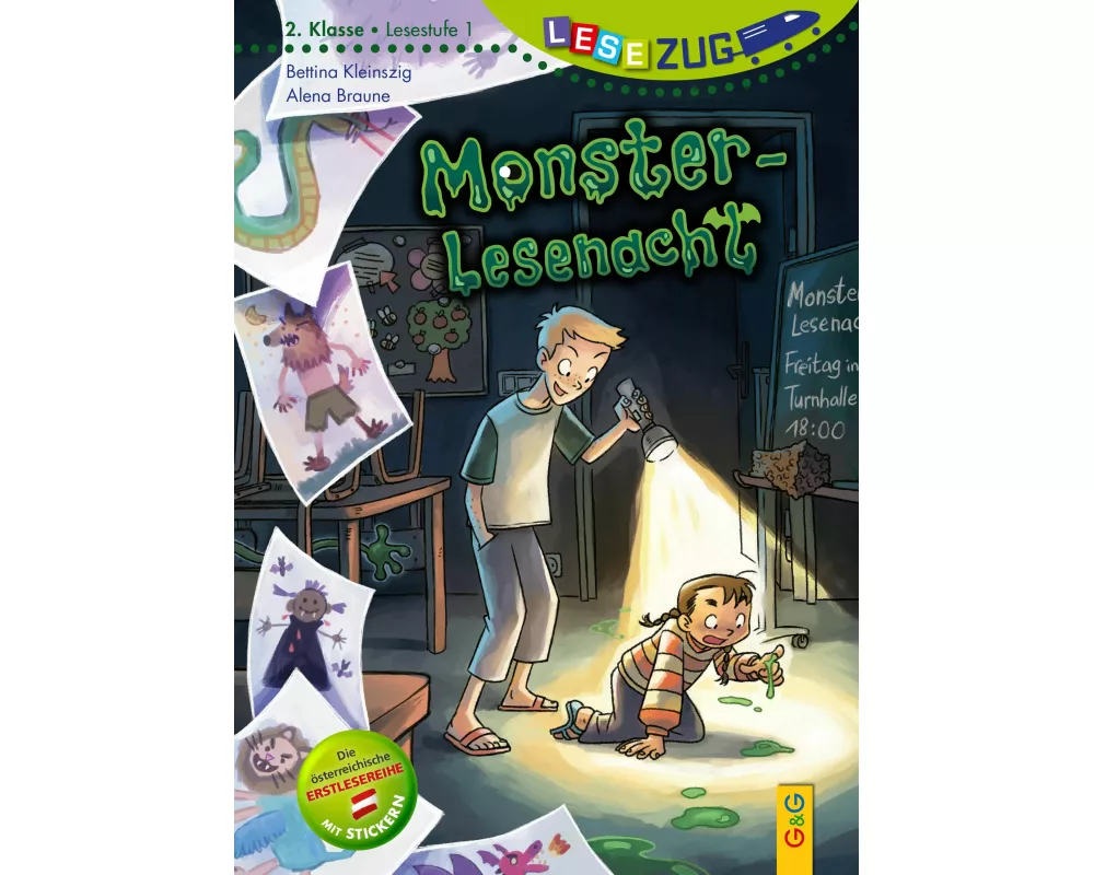 LESEZUG/2. Klasse – Lesestufe 1: Monster-Lesenacht