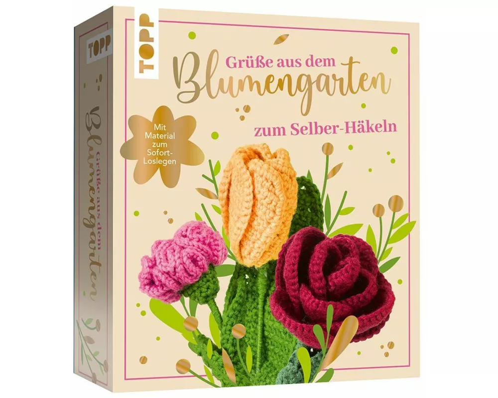 Grüße aus dem Blumengarten. Zum Selber-Häkeln