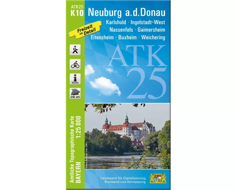 ATK25-K10 Neuburg a.d.Donau (Amtliche Topographische Karte 1:25000)