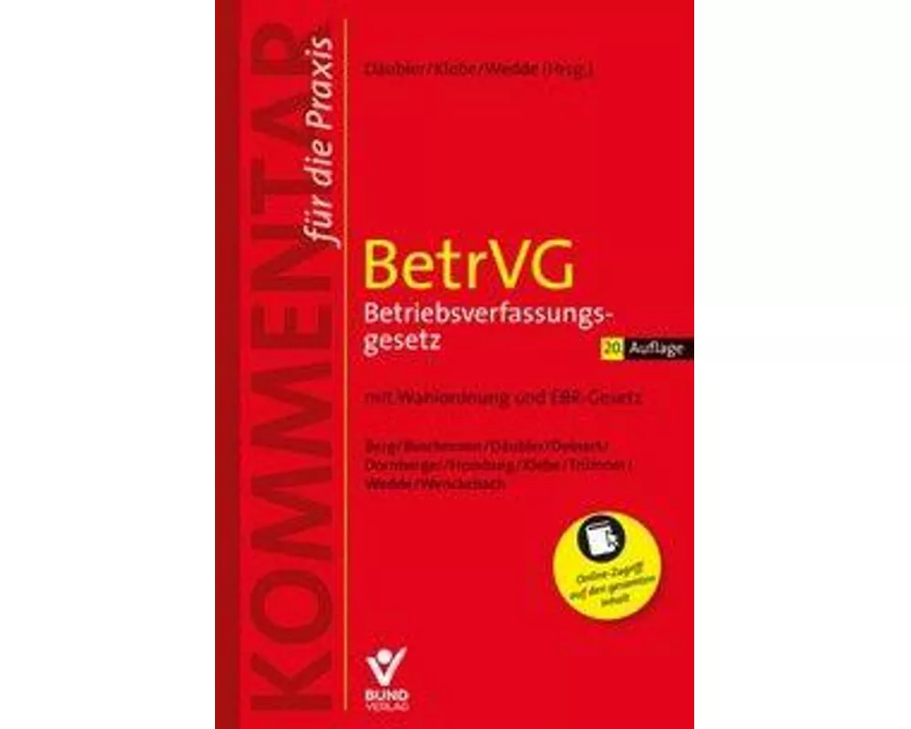 BetrVG Betriebsverfassungsgesetz