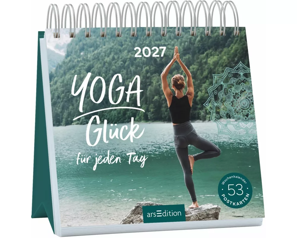 Postkartenkalender Yogaglück für jeden Tag 2027
