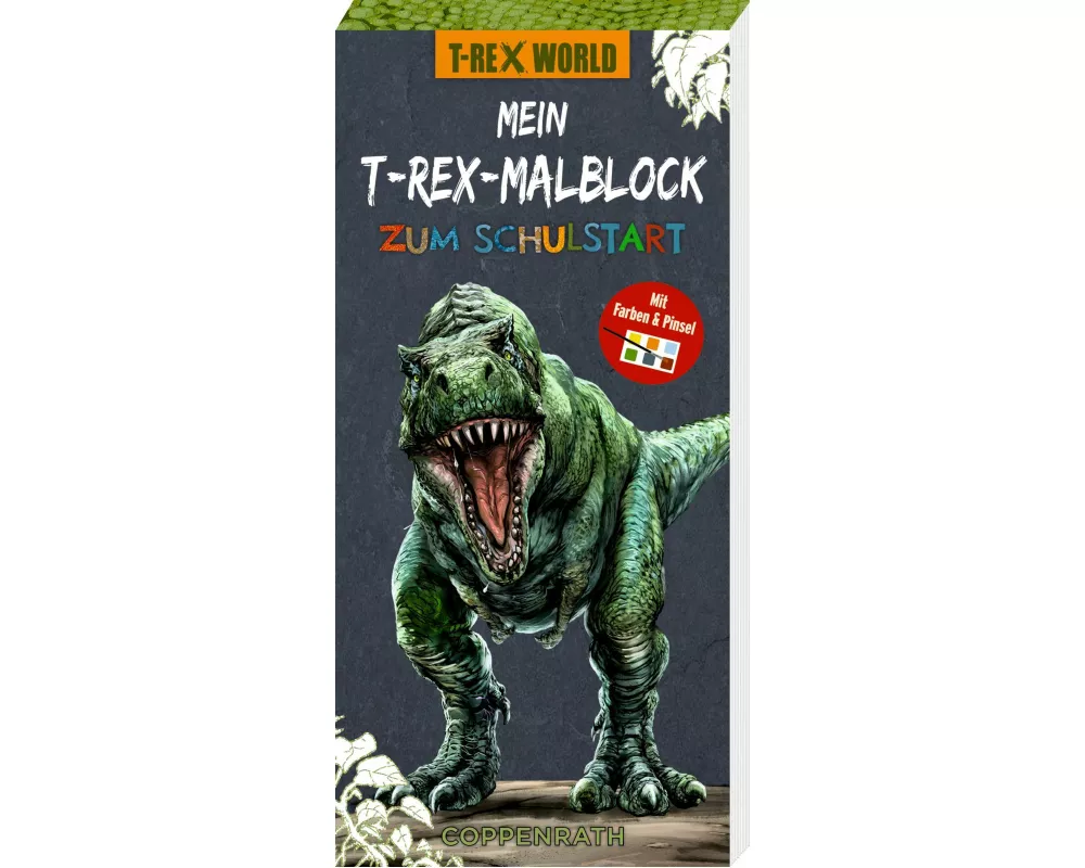 Mini-Malblock – Mein T-Rex-Malblock zum Schulstart