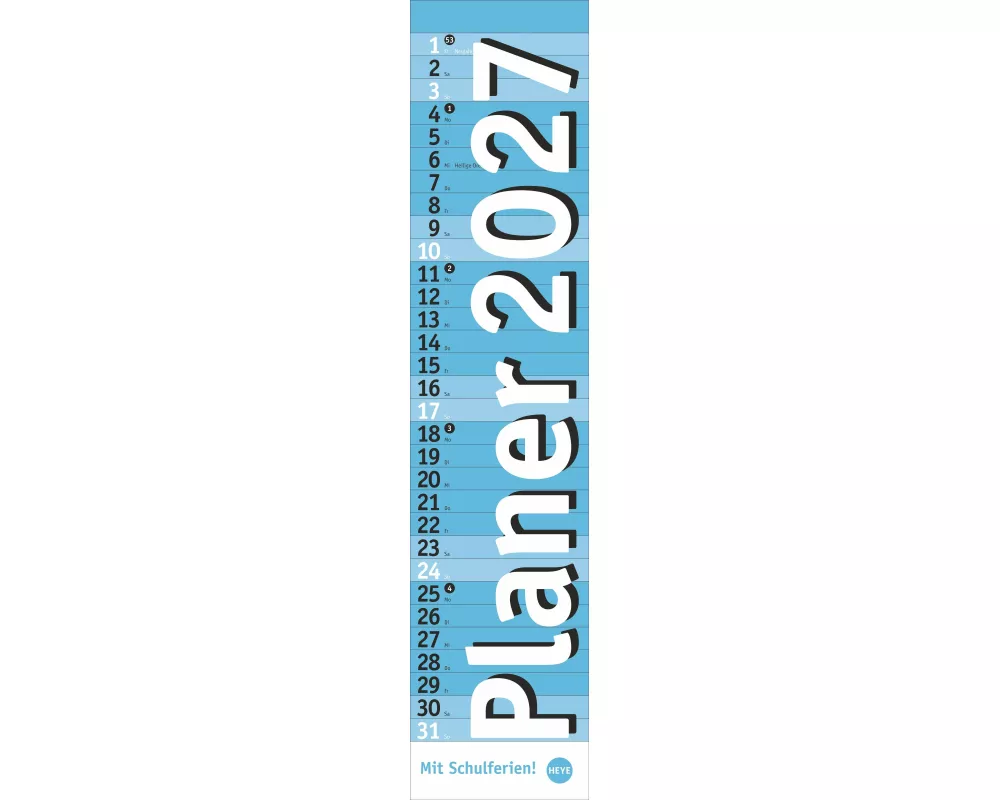 Langplaner, hellblau 2027