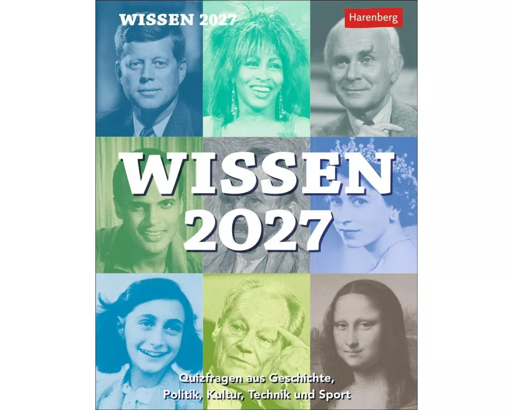 Wissen Tagesabreißkalender 2027 - Quizfragen aus Geschichte, Politik, Kultur, Technik und Sport