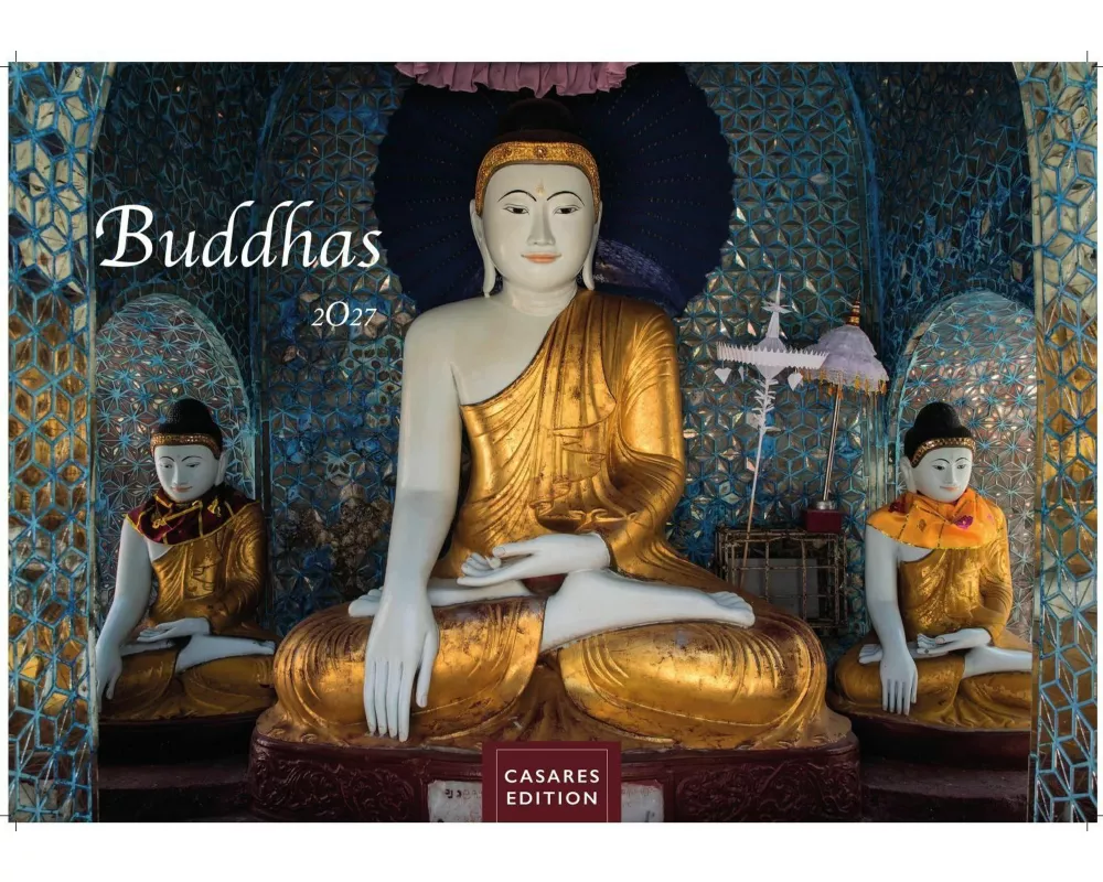 Buddhas Kalender 2027 - Wandkalender | Fotokalender Asien 35x50cm | Spirituelle Abbildungen Buddhas | Perfekt für Meditation & Raumdekoration