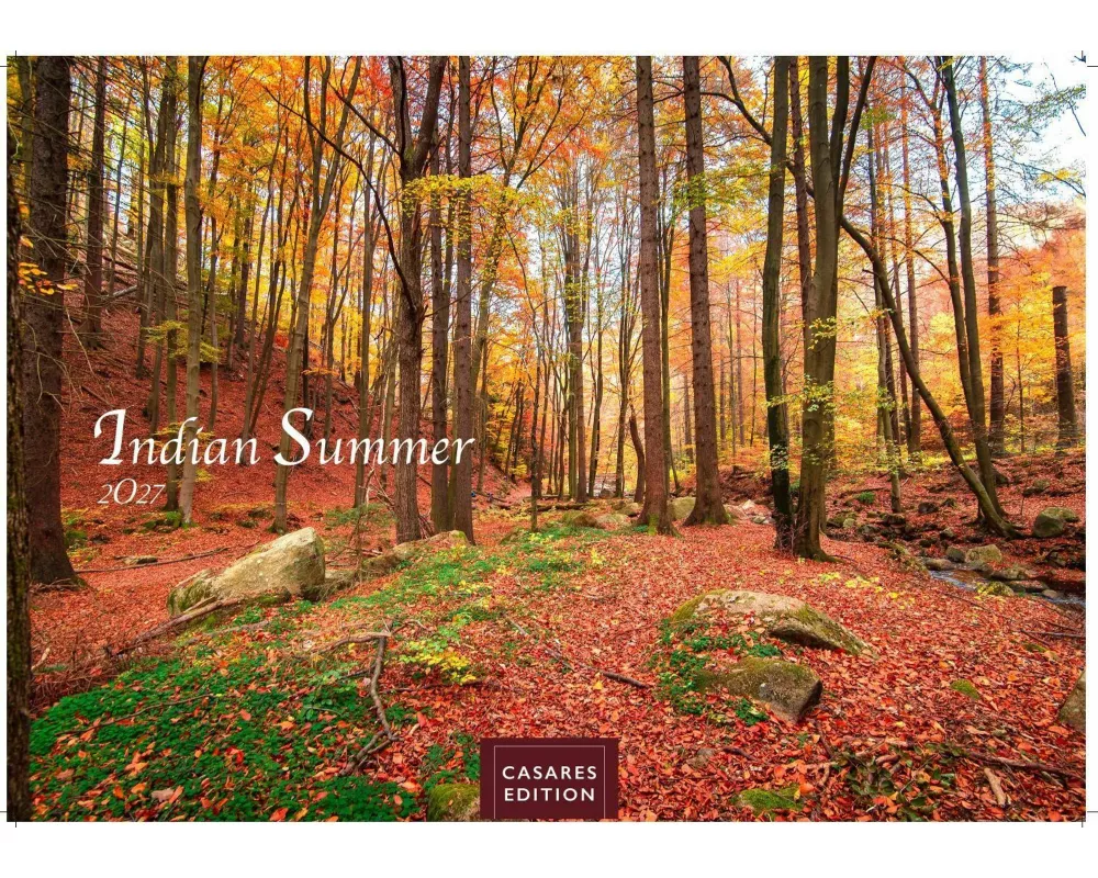 Indian Summer Kalender 2027 - Wandkalender | Fotokalender Nordamerika 24x35cm - Leuchtende Herbstfarben Nordamerikas in stimmungsvollen Bildern für de