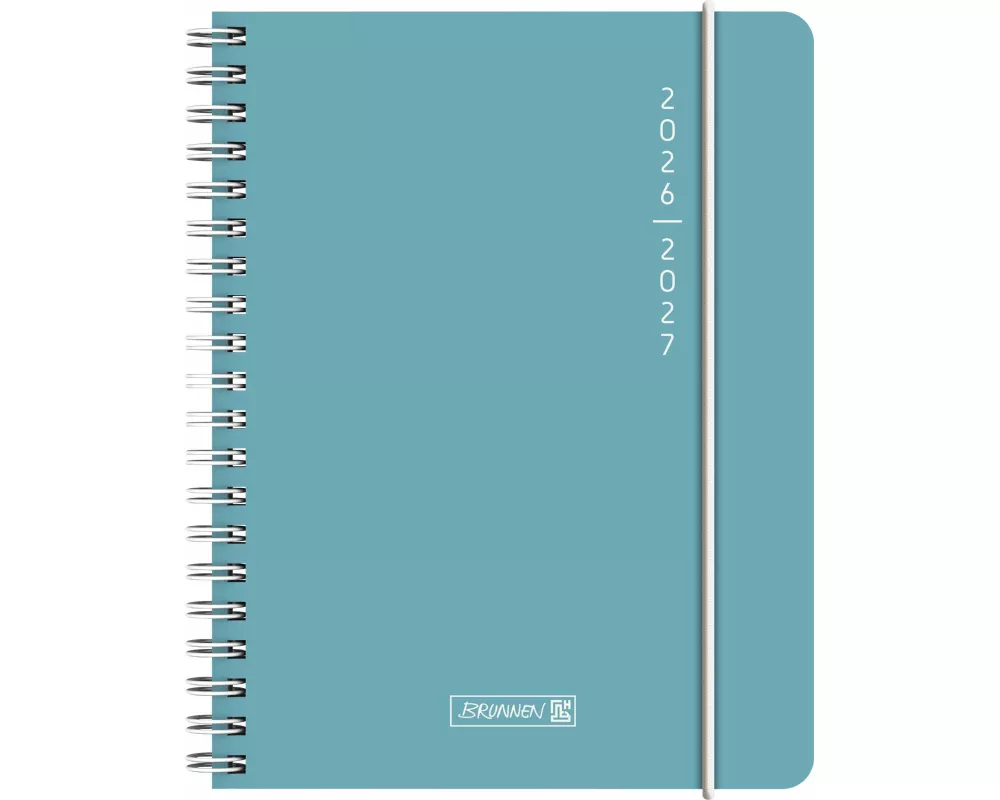 Schülerkalender 2026/2027 "Plain Blue" | A6, Kunststoff