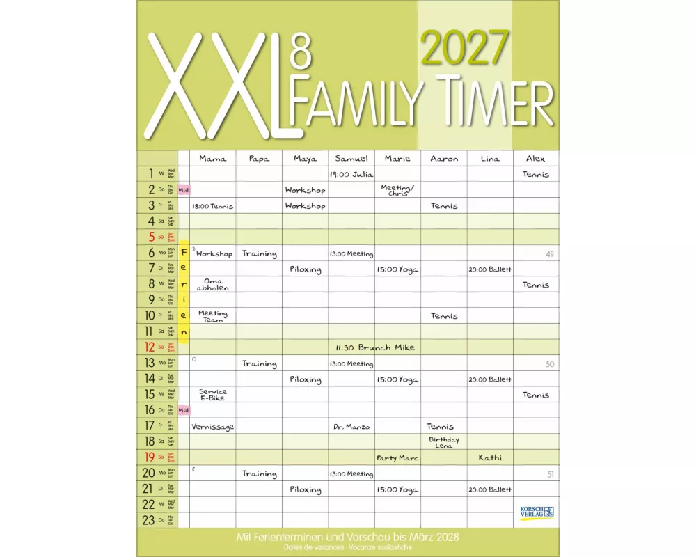 XXL Family Timer 8 2027