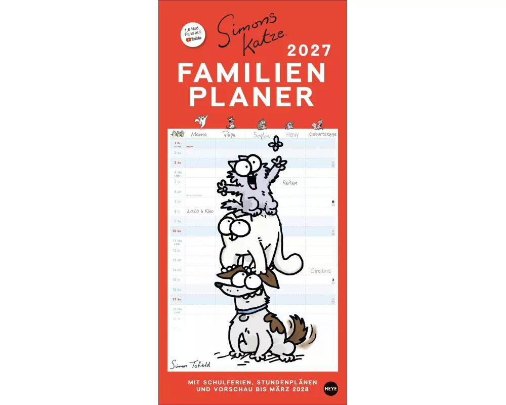 Simons Katze Familienplaner 2027