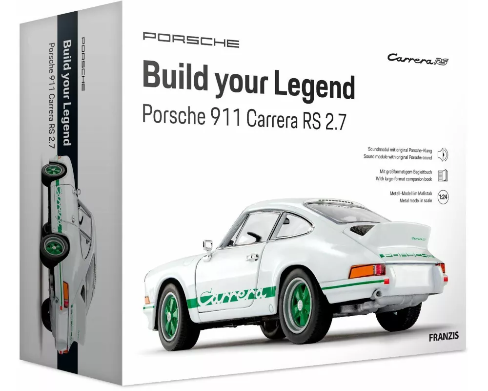 FRANZIS 67267 - Porsche 911 Carrera RS 2.7 - Build your Legend Grand-Prix-Weiß