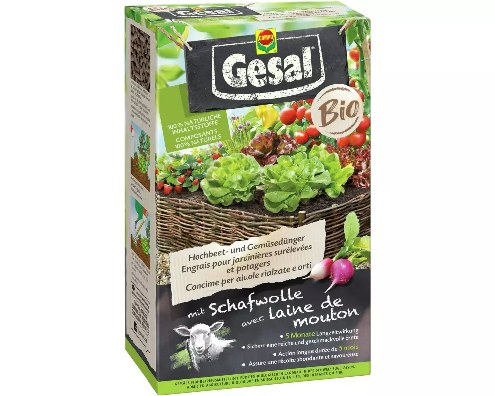 Gesal BIO Hochbeet- und Gemüsedünger 750 g